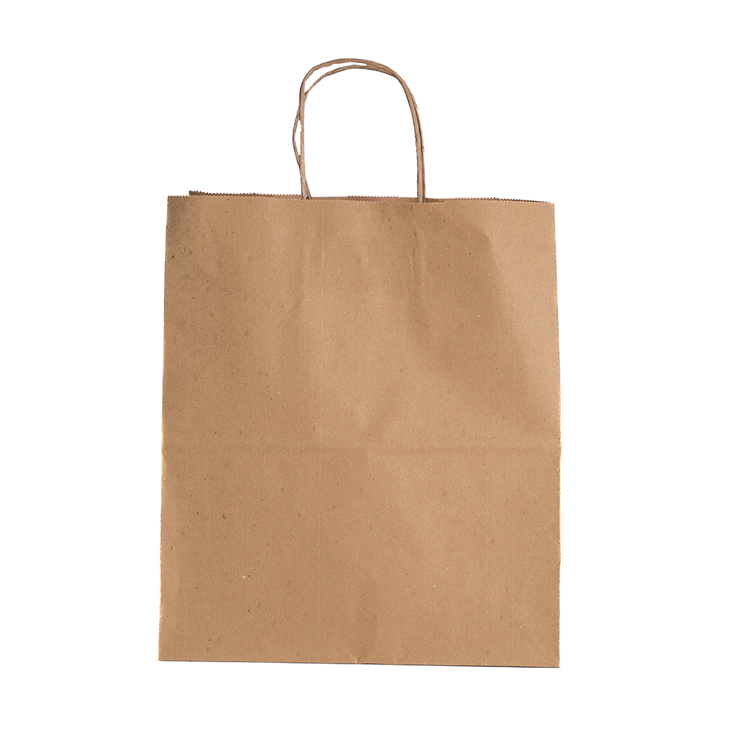 XL Brown Twisted Handle Carrier Bag
