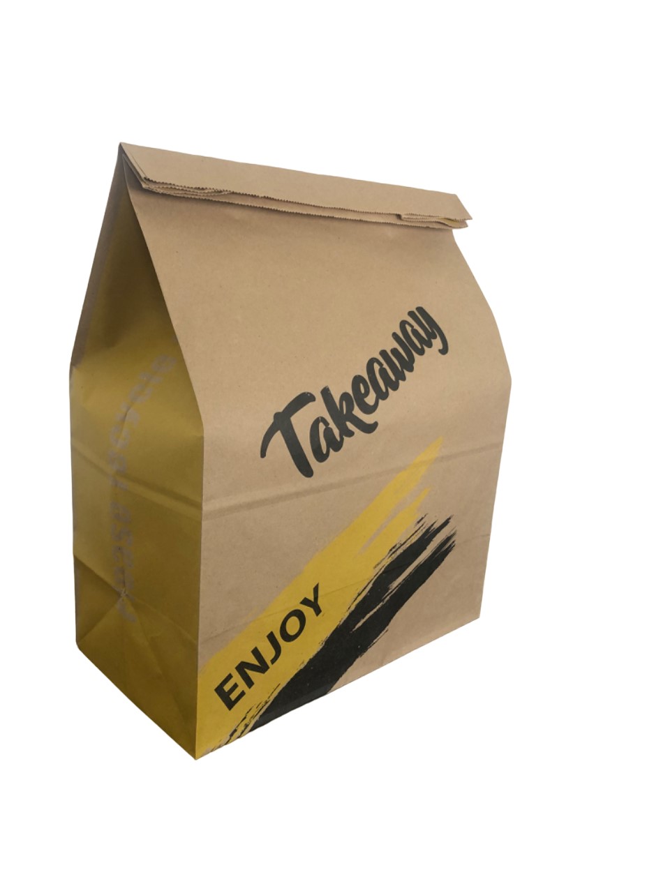 XLarge Brown Grab-Deliver Bag - Takeaway Printed