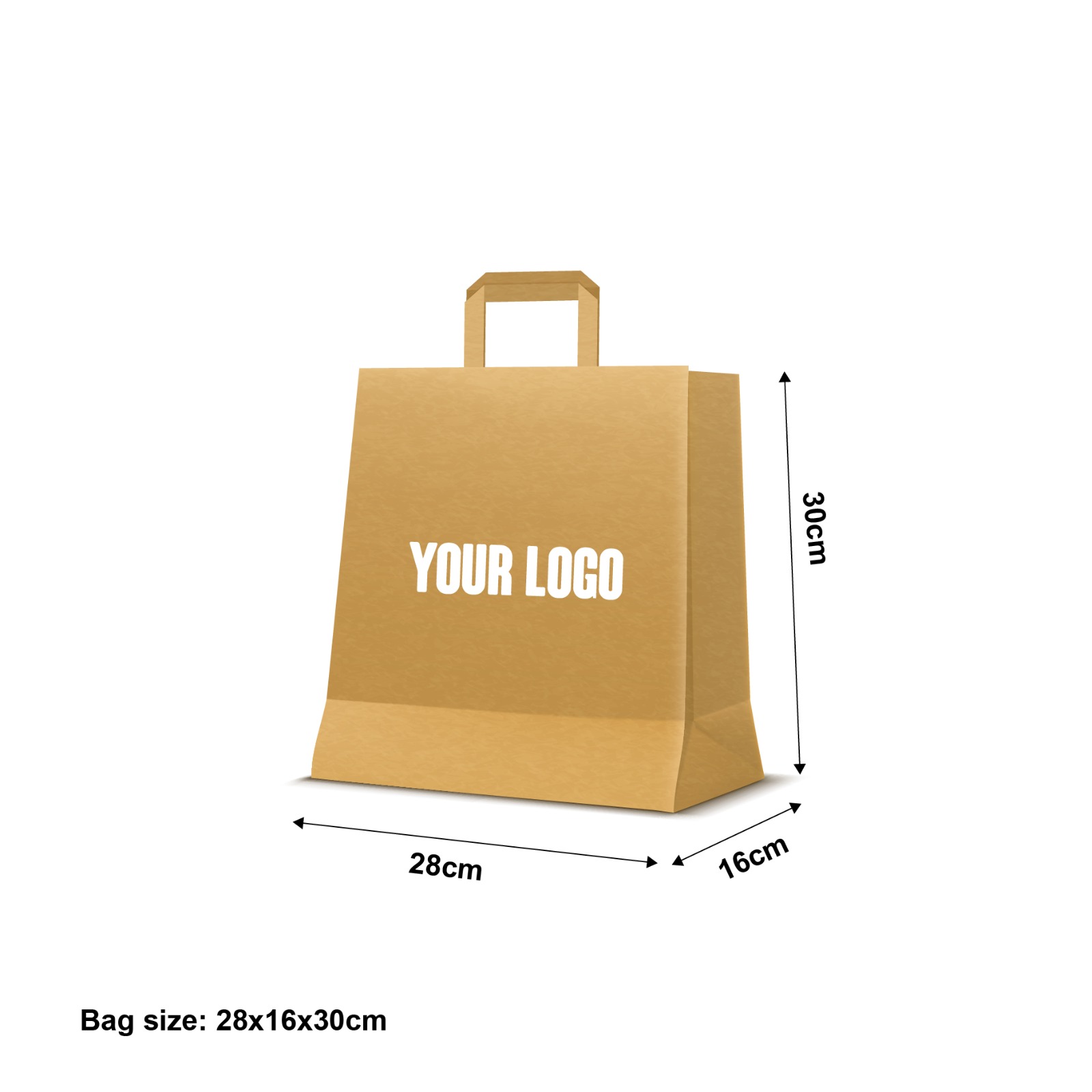 Small Fish and Chips Box Carrier Bag