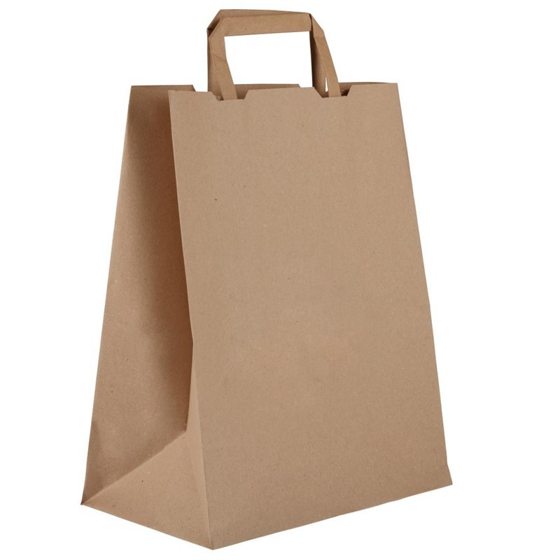 Large Brown Handle Carrier Bag