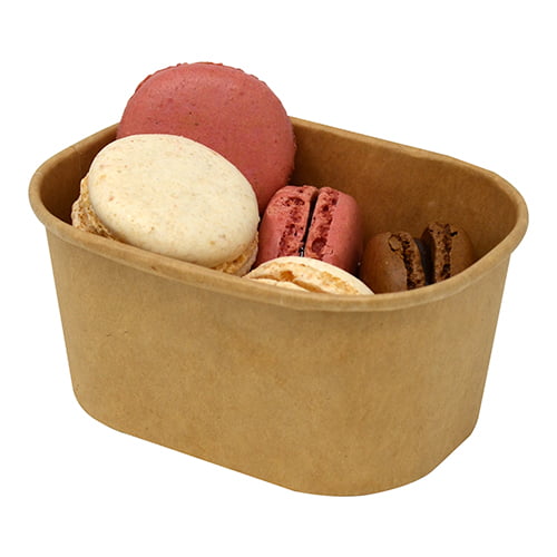 Kraft Rectangle Food Tray 500 ml – Recyclable & PE-Lined