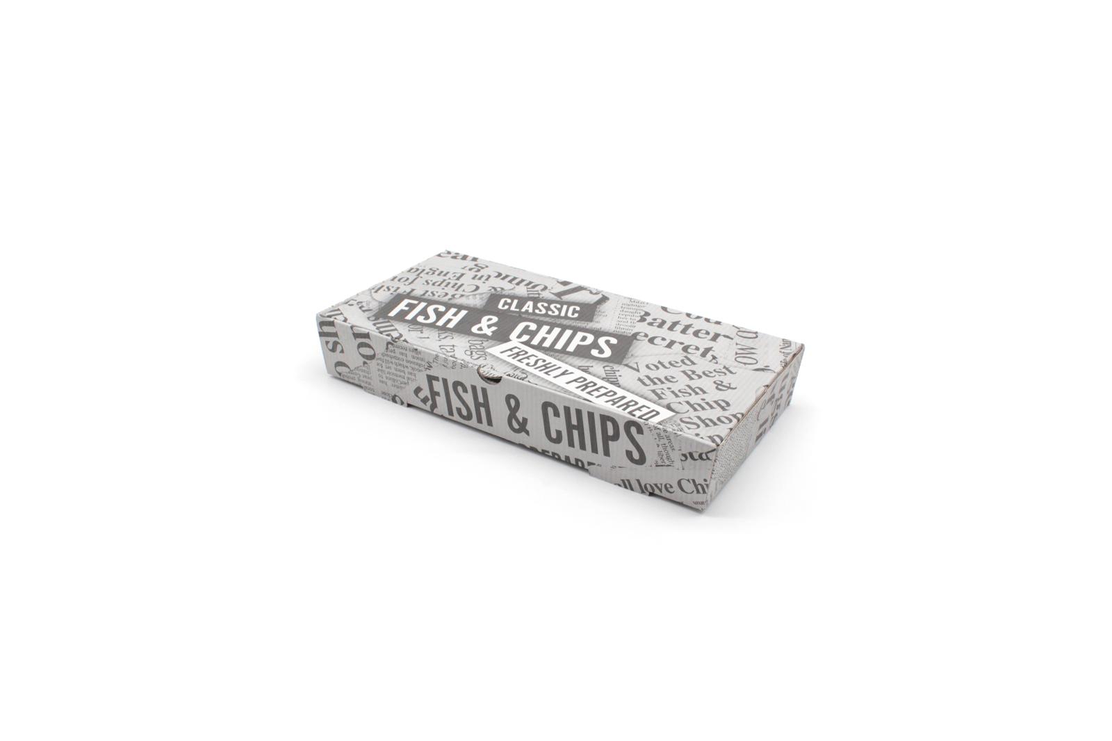 Newsprint Fish and Chips Boxes
